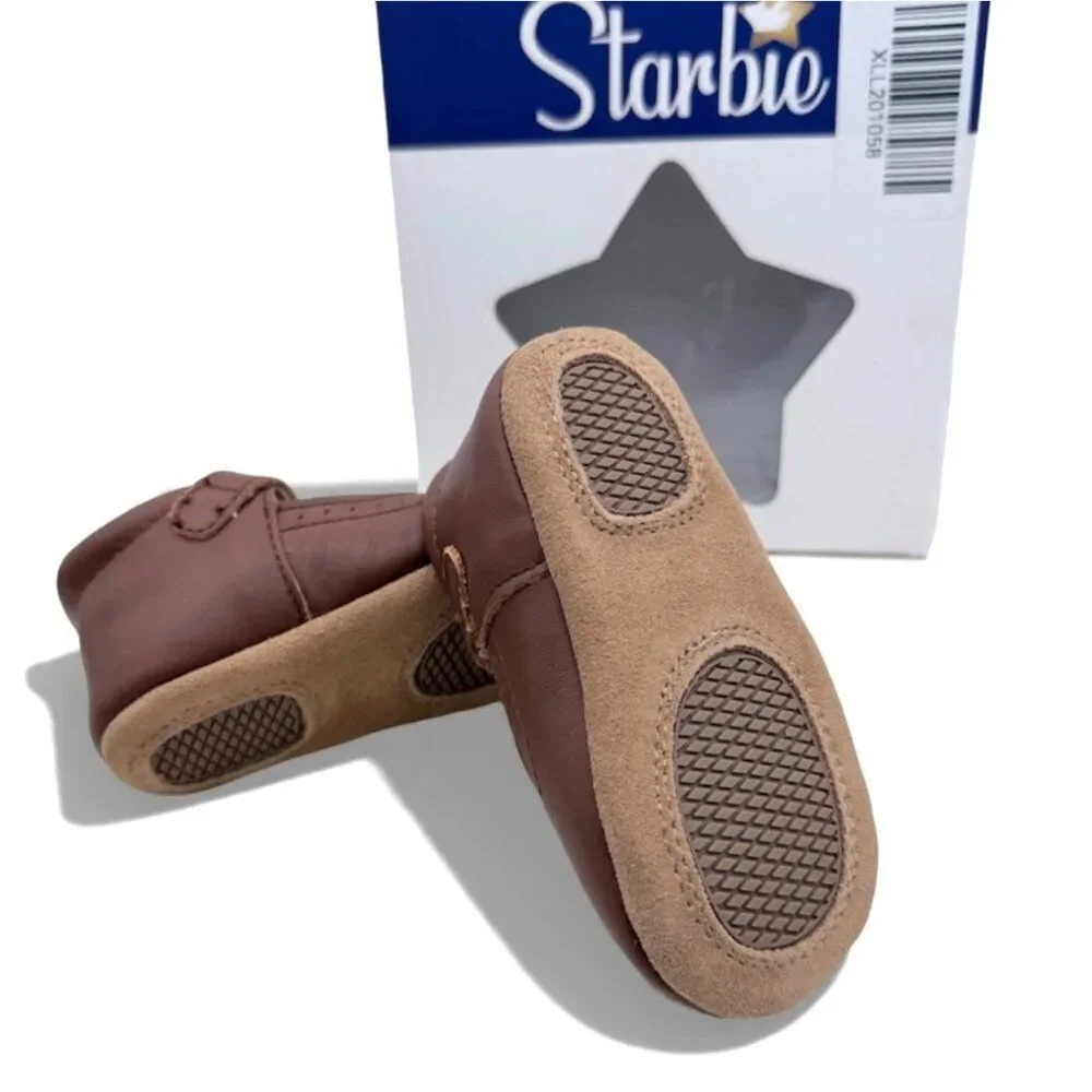 Starbie Genuine Leather Mary Jane T-Bar Shoes Soft Sole Baby Girl  4 (12-18M)